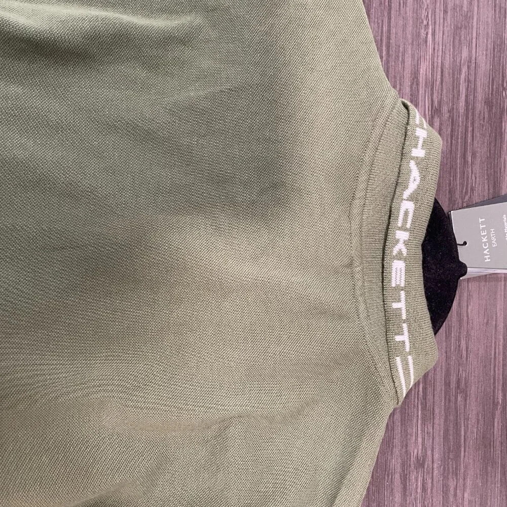 Hackett x Aston Martin Racing Earth Polo Shirt Green Sustainable Cotton Size L - Picture 7 of 7